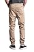 Victorious Mens Twill Jogger Pants (Large, Wheat)