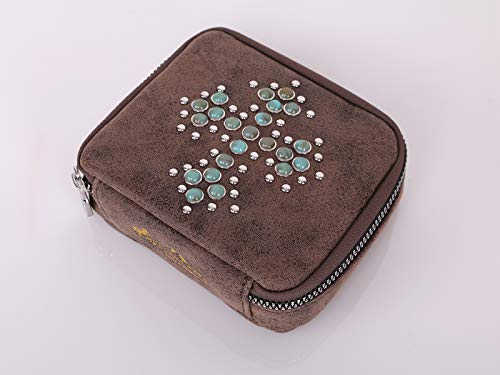 Weekly Pill Organizer Box Case, Cute Travel Pill Vitamin and Supplement Holder Day Night -Faux Leather Carrying Case Included SW MW1013-193CF
