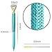4Pcs Big Crystal Diamond Pens, Gold Pink and Blue Ballpoint Pen for Student and Kids Gift,School and Office Supplies, Black Ink with 8 Replacement Refills (4PCS)