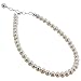 Gem Avenue Round White Freshwater Pearl 925 Sterling Silver 9 to 10 Inch Long Adjustable Anklet for Women