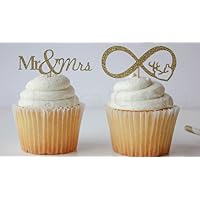Browning Cupcake Toppers, Deer Cupcake Toppers, Browning Deer Heart, Mr. and Mrs Cupcake Toppers, Bridal Shower, Qty 12
