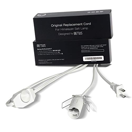 Salt Lamp Cord with Dimmer Control, Betus [Original Replacement] Power