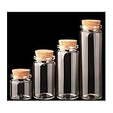 2PCS Tiny Empty Clear Empty Wishing Vials with Cork