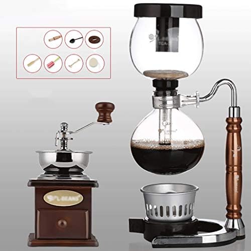 FYHKF Siphon Coffee Maker Set Coffee Syphon Technia Horse Zodiac Totem Siphon pot coffee pot 3 cups Vacuum Coffee Makers