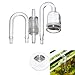 STARSIDE Aquarium CO2 Regulator,U Shape Aquarium CO2 Diffuser Check Glass Tube Suction Cup