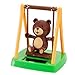 1 X Solar Powered Swinging Bear - Swings on Playground in Sunlight by Greenbriar International