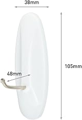 Command Large Wire Hook White 1 Hook and 2 Adhesive Strips Holds 2.2kg view 2