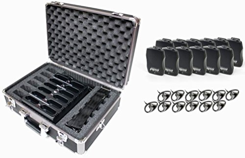 Williams Sound PPA R37-12 PRO PPA Select FM Receiver Bundle (12-Pack) Fits with PPA T46, PPA T45, PPA T45NET and PPA T27 transmitters, Seek-button access to all 17 wideband frequencies in the 72-76 MHz bandwidth