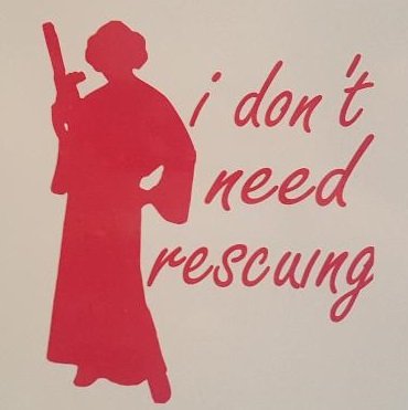 Star Wars Princess Leia Hot Pink Decal for Locker, Tablet, Laptop, Car, Truck or Cubicle