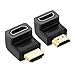 UGREEN HDMI 90 And 270 Degree Right Angle Adapter Gold Plated High Speed HDMI Male to Female Connector Adapter for Roku TV Stick (pack of 2)