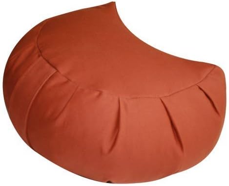 Kapok Crescent Zafu Meditation Cushion, Clay