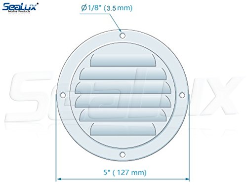 SeaLux-Stainless-Steel-5-Inch-Marine-Boat-Engine-Louvered-Style-Vent-Cover SeaLux-Stainless-Steel-5-Inch-Marine-Boat-Engine-Louvered-Style-Vent-Cover