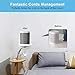 HomeMount Wall Mount for Sonos One and Echo Spot - Space Saving Smart Home Wall Stand Holder Shelf Compatible with Sonos One/Sonos One SL/Echo Spot White