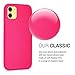 kwmobile Case Compatible with Apple iPhone 11 Case - Soft Slim Protective TPU Silicone Cover - Neon Pink