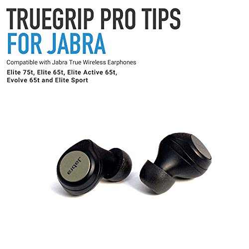 COMPLY Foam TrueGrip Pro Replacement Earbud Tips for Jabra 75t/65t