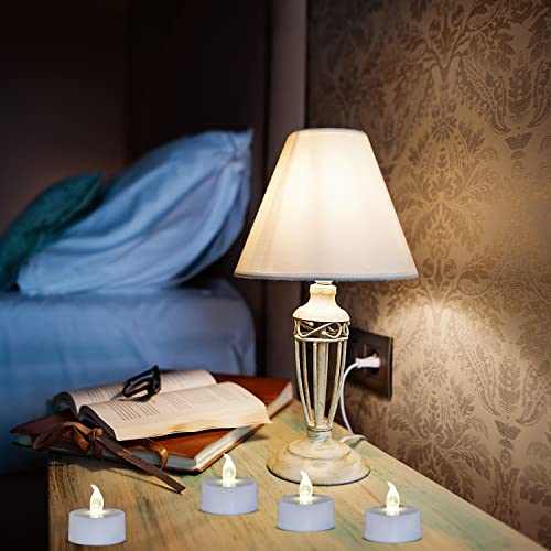 Brigle LED Tea Lights, Battery-Powered Tea Lights Flameless Candles Warm White 24 Pack Wedding Lights for Home Decoration, Christmas, Birthday Party (24 Pack Warm White)