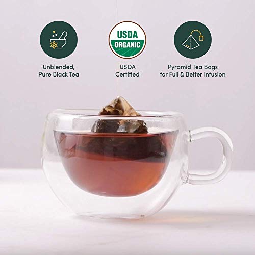VAHDAM, Darjeeling Schwarz Tee (100 Teebeutel) Mittleres Koffein Tee | 100% Reine Unvermischte Darjeeling Teebeutel Aus Indien | Brau HeiÃ, Eis oder Kombucha Tee – Bild 4