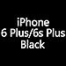 pzoz Case Compatible iPhone 6 Plus Lanyard Case, Silicone Case Cover Holder Long Hanging Neck Wrist Strap Outdoors Travel Necklace Compatible iPhone 6 Plus/6S Plus (Black)