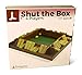 Endgamz Deluxe Shut The Box Game Wooden 4 Player Math Game with Lid for 1-4 Players - Premium Wood Tabletop Set with Cover, Dice, Felt Bottom and Shut-The-Box Instructions - 14.5 Inches