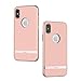Moshi Vesta for iPhone Xs Case/iPhone X Case, Slim Protective Cover with Twill Pattern & Metallized Frame, Hybrid Construction Covere for iPhone Xs/X, Blossom Pink