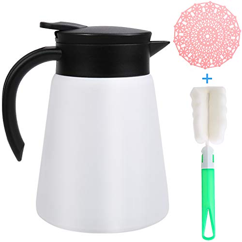 28OZ Thermal Coffee Carafe Tea Pot 304 Stainless Steel,Double Walled Vacuum Thermos for Coffee, Hot 28OZ Thermal Coffee Carafe Tea Pot 304 Stainless Steel,Double Walled Vacuum Thermos for Coffee, Hot