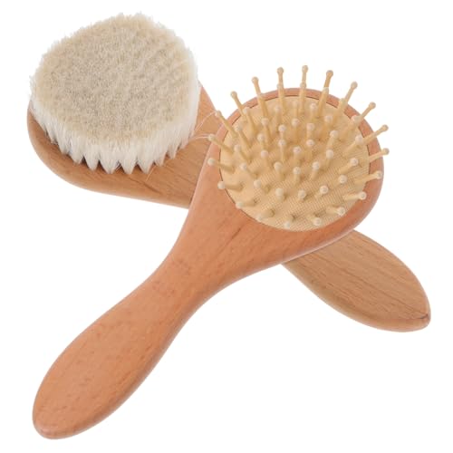 SUPVOX 2Pcs Scalp Scrubber Gentle Hair Brush for Newborns Dual Sided Design for Deep Cleaning Exfoliation Convenient Bath Brush