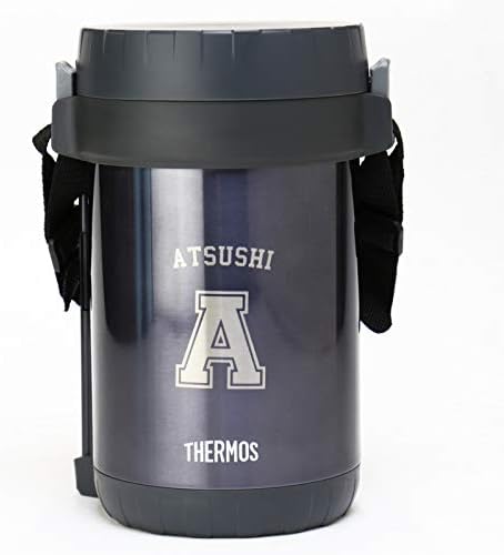 Amazon おもしろ名札工房 弁当箱 メンズ 大容量 名入れ サーモス イニシャルステンレスランチジャー 弁当箱 オンライン通販