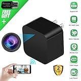 Spy Camera Wireless Hidden Camera USB Wall Charger, WiFi Nanny Cam 1080P HD Mini Camera for Security Surveillance, Motion Detection Camera Plug in with Phone APP for Home Security