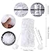 AerWo Faux Fur Wine Bottle Bag, White Christmas Wine Bottle Cover for Winter Holiday party decorations, 13 x 6 inch