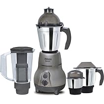 Inalsa Amaze 750-Watt Mixer Grinder with 3 Jars (Grey)