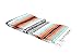 Open Road Goods Multi Color Mexican Falsa Blanket - Handwoven in Mexico - Great for The Beach, Picnics, Yoga, or a Throw! (Mint/Orange)