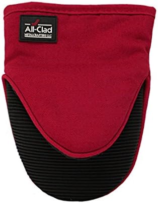 All-Clad Textiles Professional Silicone Grabber Mitt, Chili Red