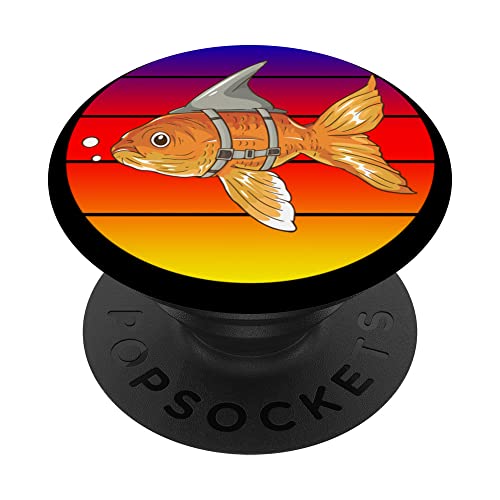 Mindset Motivational Quote Retro Fancy Ranchu Goldfish Shark
