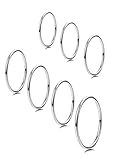 Milacolato 7PCS 1MM Stainless Steel Band Knuckle Stacking Rings for Women Girls Fashion Midi Rings Comfort Fit Size 3-9