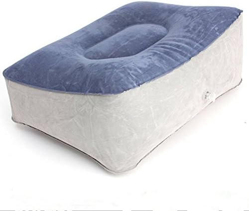 Inflatable Foot Rest Pillow Cushion for Travel Office &amp; Home, Travel Ottomans Home Relax Reduce DVT Risk on Flights
