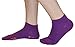 FitSox Grip Socks - Yoga, Martial Arts, Dance Anti-Slip/Non-Slip, 1 Pair, US Size 8-10. Purple/Orange