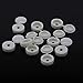 Widesakll® 100 Pieces Hinged Plastic Screw Covers White (Fold Snap Caps)