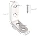 Corner Brace, Dayree 16pcs 40mm x 40mm Stainless Steel Joint Right Angle Shelf Brackets Fastener with 64 pcs Screws for Furniture connector and Industrial Decorative