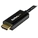 StarTech.com 6ft Mini DisplayPort to HDMI Cable - 4K 30hz Monitor Adapter Cable - mDP PC or Macbook to HDMI Display (MDP2HDMM2MB) Black