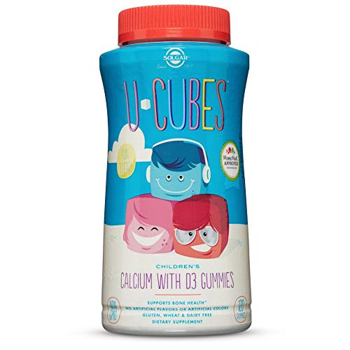 Solgar UCubes Children's Calcium with Vitamin D3, 120 Gummies