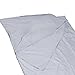 YUEDGE Travel and Camping Sheet Sleeping Bag Liner Compact Sleep Bag and Sack for Travel, Youth Hostel, Picnic, Plane, Train(Silver White)