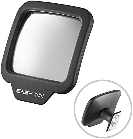 Rear View Mirrors Set of 2 Blind Spot Mirrors for Backseats Passengers Safety Universal Adjustable 270° Wide Angle Mirrors(Black)