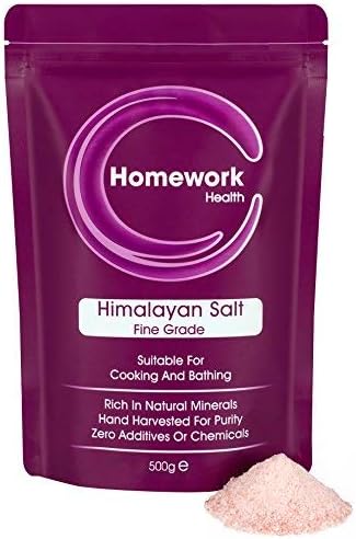 Himalayan Salt - Fine Grade - Zero Additives Suitable For Cooking And Detoxification - Comes In Re Sealable Stand Up Pouch 1kg