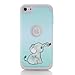 SINYONG Case Compatible with iPod Touch 6th Generation iPod touch 5 Case Hybrid Shockproof Full body Armor Defender Protective Case Cover for iPod touch 5/ iPod touch 6 - Elephant+Grey