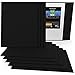 ARTEZA Black Canvas Boards for Painting, 8 x 10 Inches, Pack of 14, Blank Canvas Panels for Acrylic, Oil and Gouache Painting