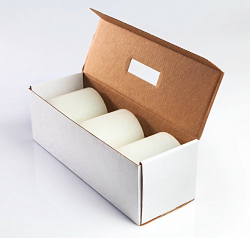 Melt Candle Company Set of 3 Ivory Pillar Candles 3" x 3" Unscented Rustic for Weddings Home Decoration Restaurant Spa Church Smokeless and Dripless - Thumbnail 6