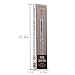 Waterproof Liquid Eyebrow Pencil with 4 Fork Tip, Music Flower Fine Sketch Liquid Eyebrow Tattoo Pen Smudge-proof and Durable (Brown)