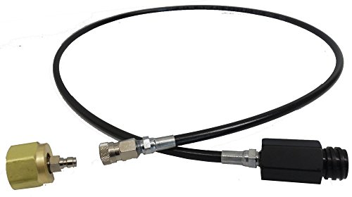 Palmer Pneumatics Soda Maker to Large external CO2 Tank (CGA 320 Valve) 4' Hose with Quick Disconnect