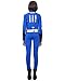 miccostumes Women's Sole Survivor Nora Cosplay Two-Piece Costume Jacket Pants WL Blue