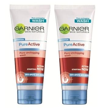 garnier pure active pore unclogging face wash